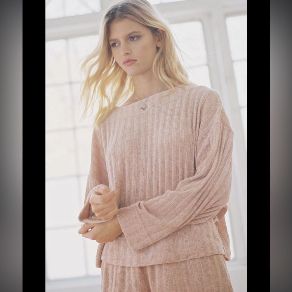 Urban outfitters out from under pinkish brown chenille sweater GUC size L